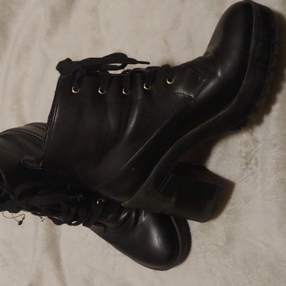 Black Combat Boots - Picture 7 of 8